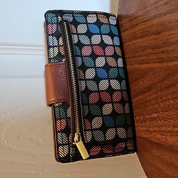 Fossil Logan Multi-Colour Women's Wallet - Picture 6 of 12